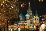 莫斯科张灯结彩迎新年