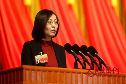 4、北京市政协十三届一次会议举行大会发言，王英委员代表民革北京市委发言。