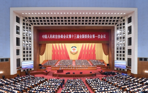 （1）全国政协十三届一次会议举行第三次全体会议