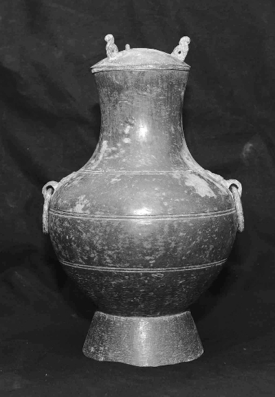 西咸新区空港新城岩村秦人墓葬发掘中发现的盛放古酒的铜壶