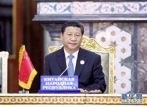 2014年 9月12日，上海合作组织成员国元首理事会第十四次会议在塔吉克斯坦首都杜尚别举行。习近平出席会议并发表重要讲话。来源：新华社    