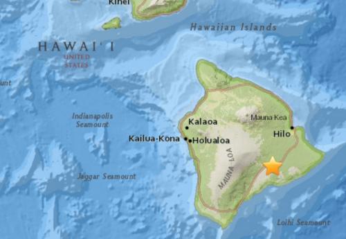 美国夏威夷大岛发生5.6级地震震源深度0.7公里