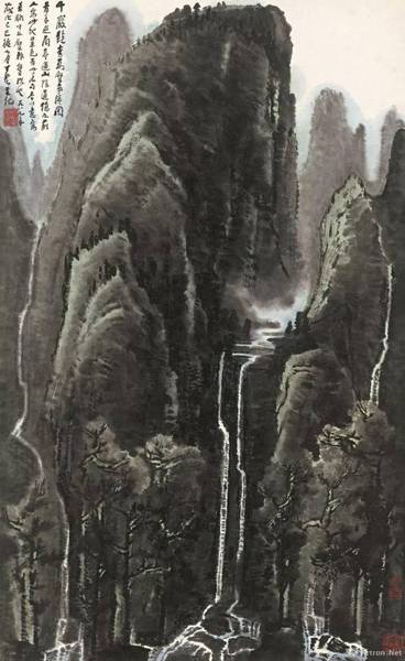 李可染 《千岩竞秀万壑争流》 1989年