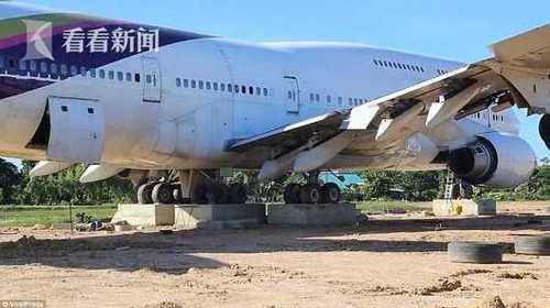 田地里有飞机！泰国村民一觉醒来被波音747惊呆
