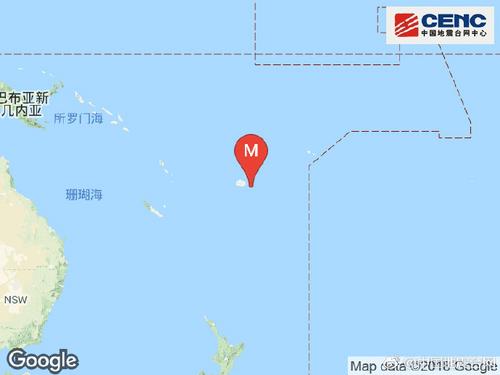 斐济群岛地区发生7.8级地震震源深度640千米