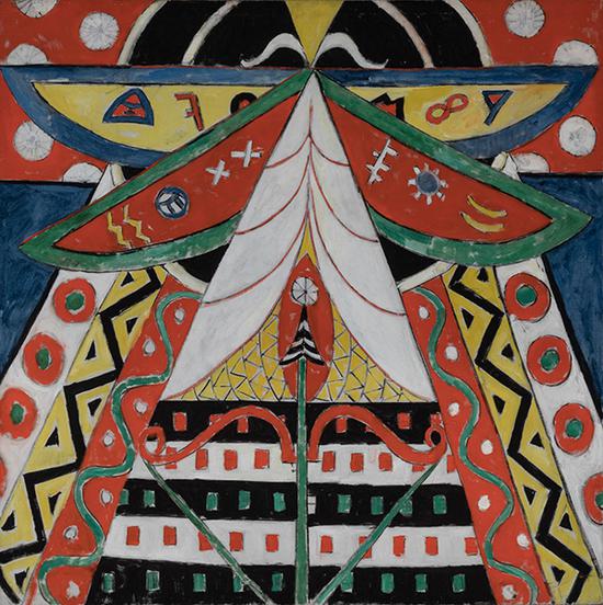 马斯登·哈特利《第50号绘画》（局部）特拉美国艺术基金会