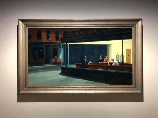 爱德华·霍普 《夜游者》 1942年 芝加哥艺术博物馆，美国艺术藏品协会之友