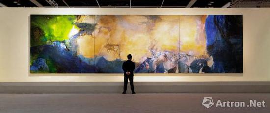 在未来的一段时间里，这件史上最大的赵无极作品可能都将是最贵的亚洲油画