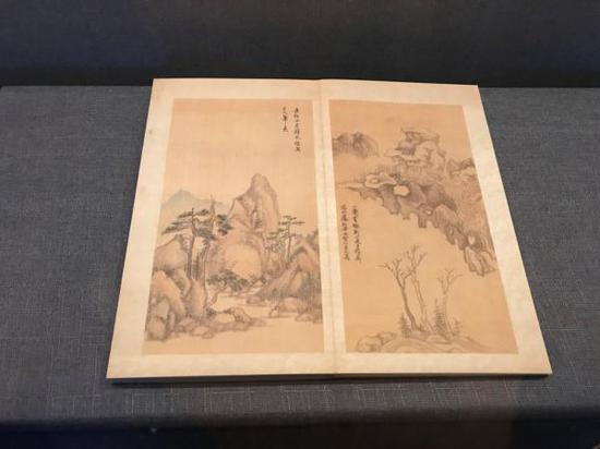 董其昌《纪游画册》“小赤壁”（复制），台北故宫博物院藏