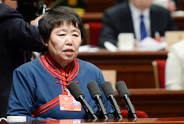 4、其其格作了政协内蒙古自治区第十二届委员会常务委员会关于十二届一次会议以来提案工作情况的报告