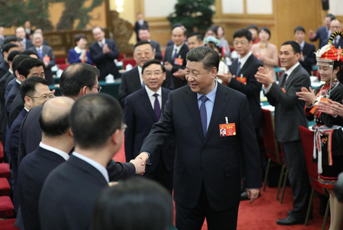 2019年3月10日，习近平参加十三届全国人大二次会议福建代表团的审议。
