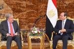 埃及总统与联合国秘书长商讨中东地区局势