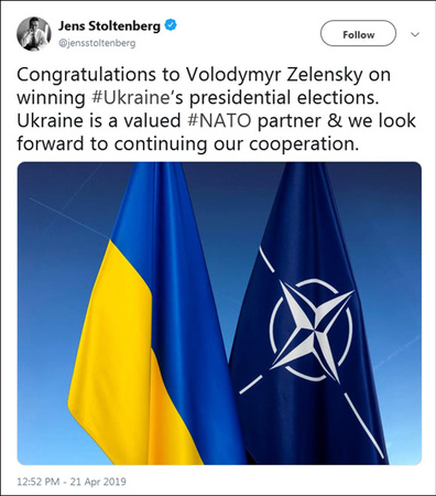 泽连斯基宣布胜选乌克兰总统 美国欧洲北约齐祝贺