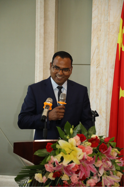 马尔代夫驻华大使默罕默德·费萨尔致辞