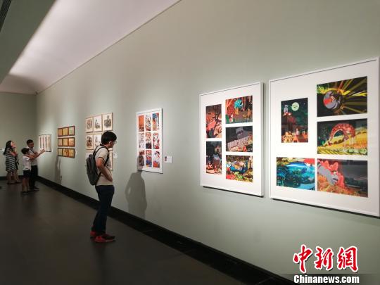 第十三届全国美术作品展览综合画种·动漫作品展在广州开幕 郭军 摄