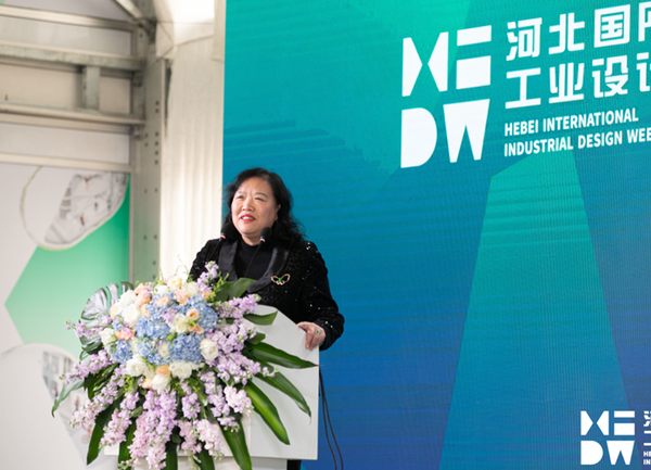 中国国际经济交流中心信息部副部长王晓红发表演讲