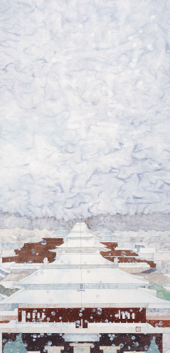 紫禁城·雪-68×136cm--刘丽萍