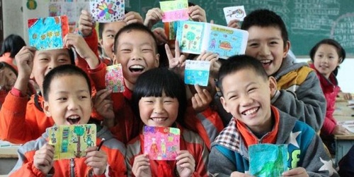 参加“相守计划”活动的孩子们　中国西部人才开发基金会供图