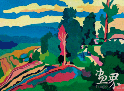 竹林茂盛的地方—阿者科（油画）50×70cm-李卓霖