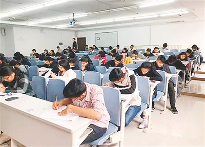 图为医学汉语水平考试（MCT）考场。中外语言交流合作中心供图