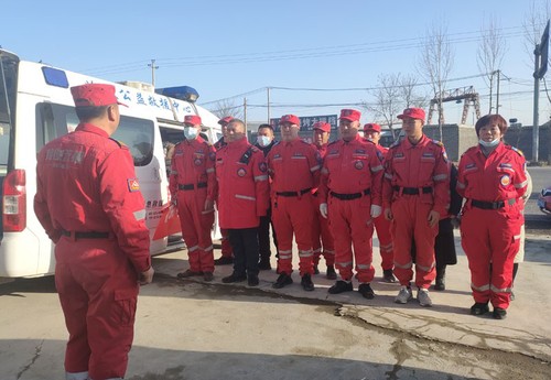 中国红十字基金会防疫消杀志愿服务队集结赶赴河北新乐