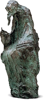 上善若水—老子（青铜）182×109×63cm-2006年-吴为山
