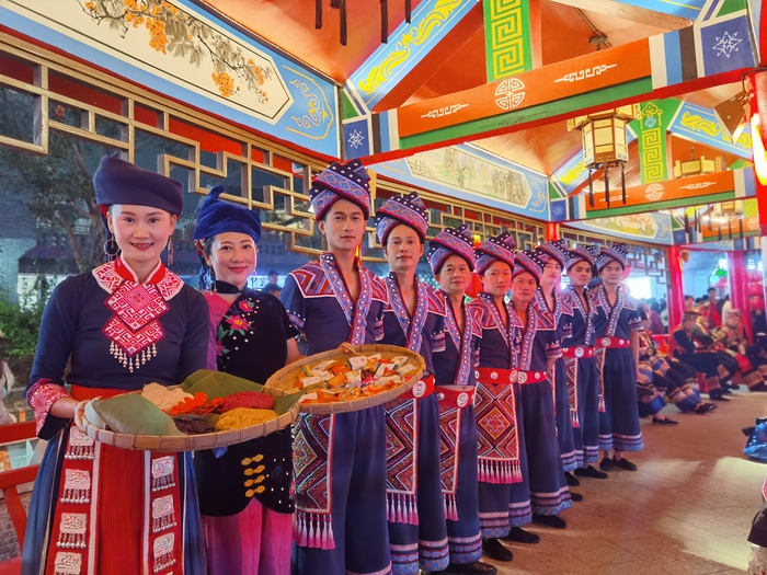（农历三月三，龙州各民族群众举办多姿多彩的庆祝活动。 龙州县文旅局供图）