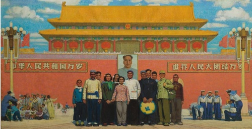 孙滋溪《天安门前》（油画） 1964 中国美术馆藏