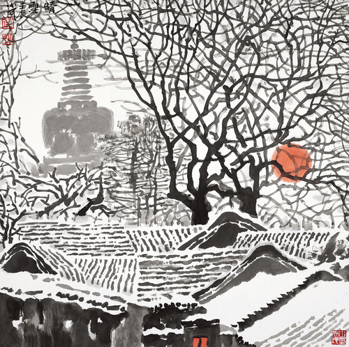 李小可—北京系列《晴雪》 2012年 68×68cm