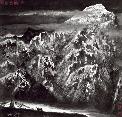 李小可—西藏系列《山魂》 1999年 99×105cm