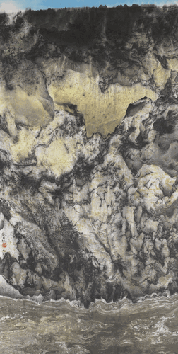 黄河水流泱泱-138x69.5cm-1983年-刘国松