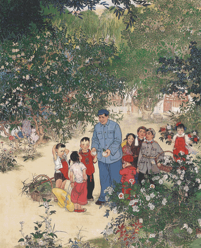 枣园桃李-120×100cm--1962年-刘文西