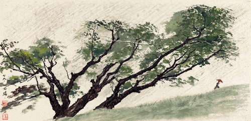 风雨图-25x51.5cm-1979年-伍必端-中国美术馆藏