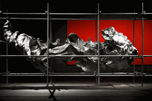 云中花园·手迹5（光敏树脂3D打印与钢架）600×200×300cm-2014-2017年-隋建国