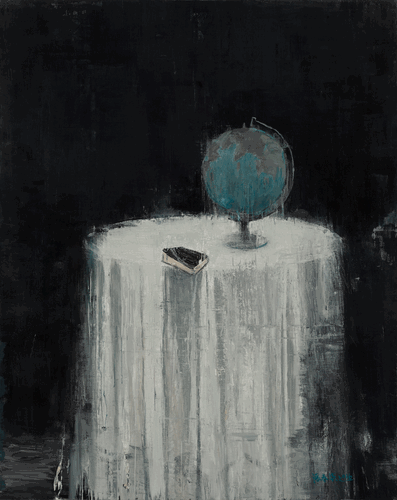 地球仪（油画）-200x160cm-2016年-张春华