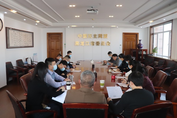 民盟黑龙江省委会召开2021年度机关工作总结会议