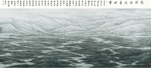 悲歌欲化草地雪-170×365cm---董希源