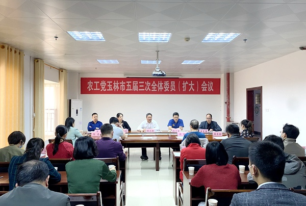 农工党玉林市委会召开五届三次全委（扩大）会议