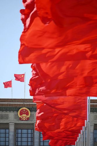 3月4日，中国人民政治协商会议第十三届全国委员会第五次会议在北京人民大会堂开幕。（新华社记者 陈晔华 摄）