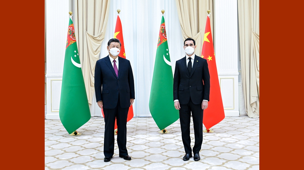 习近平会见土库曼斯坦总统谢尔达尔·别尔德穆哈梅多夫