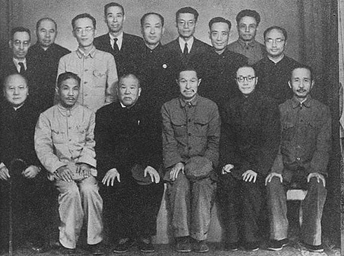 出席中国人民政治协商会议第一届全体会议的社会科学工作者代表。