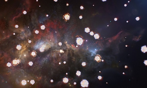 宇宙首批恒星爆炸“灰烬”现身