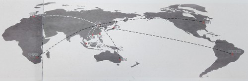 境象-萧四五人文书画作品全球巡回展 路线图