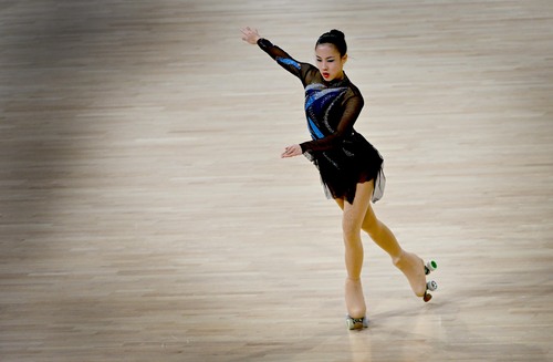 4   10月7日，中国台北选手张致如在长节目决赛中。