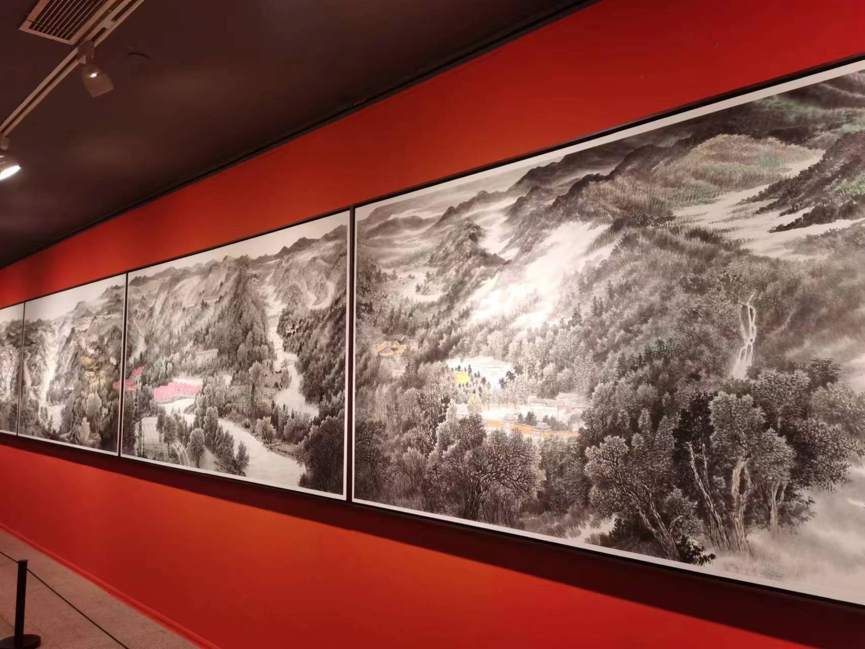 “绿水青山就是金山银山”大美潇湘大型系列山水画展在京举行