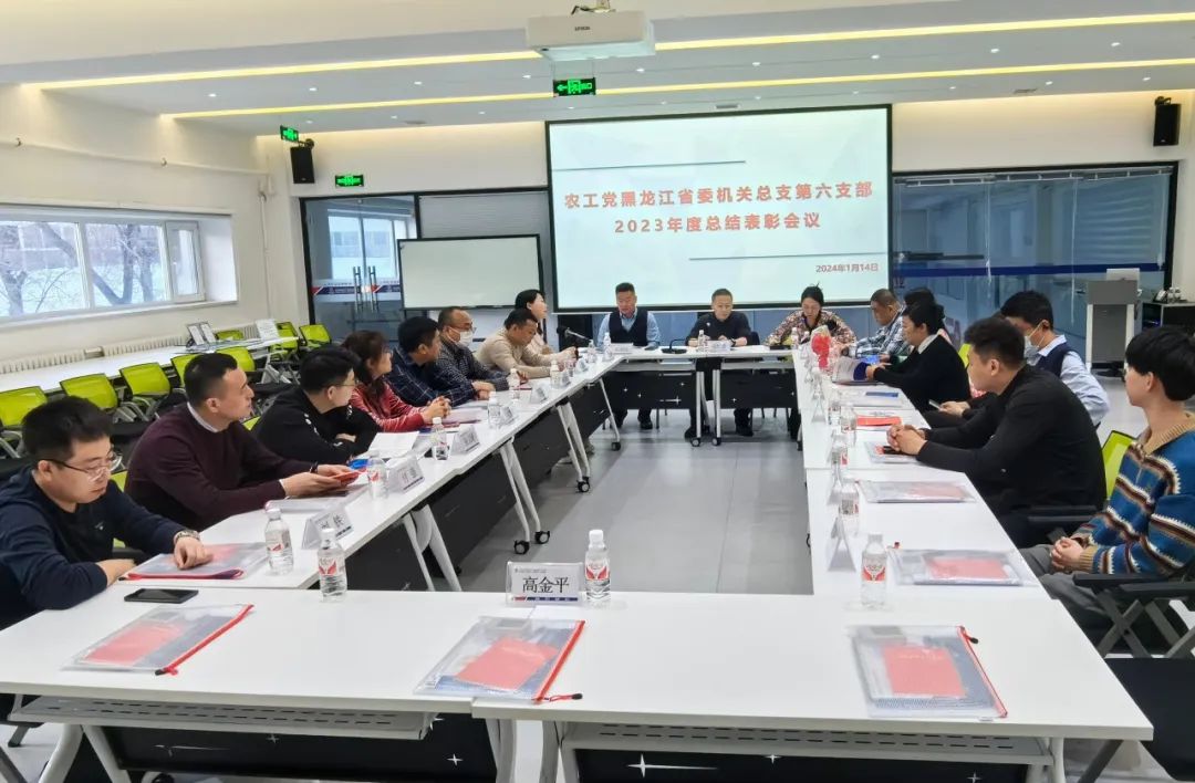 农工党黑龙江省委机关总支第六支部召开2023年年度工作总结表彰会议
