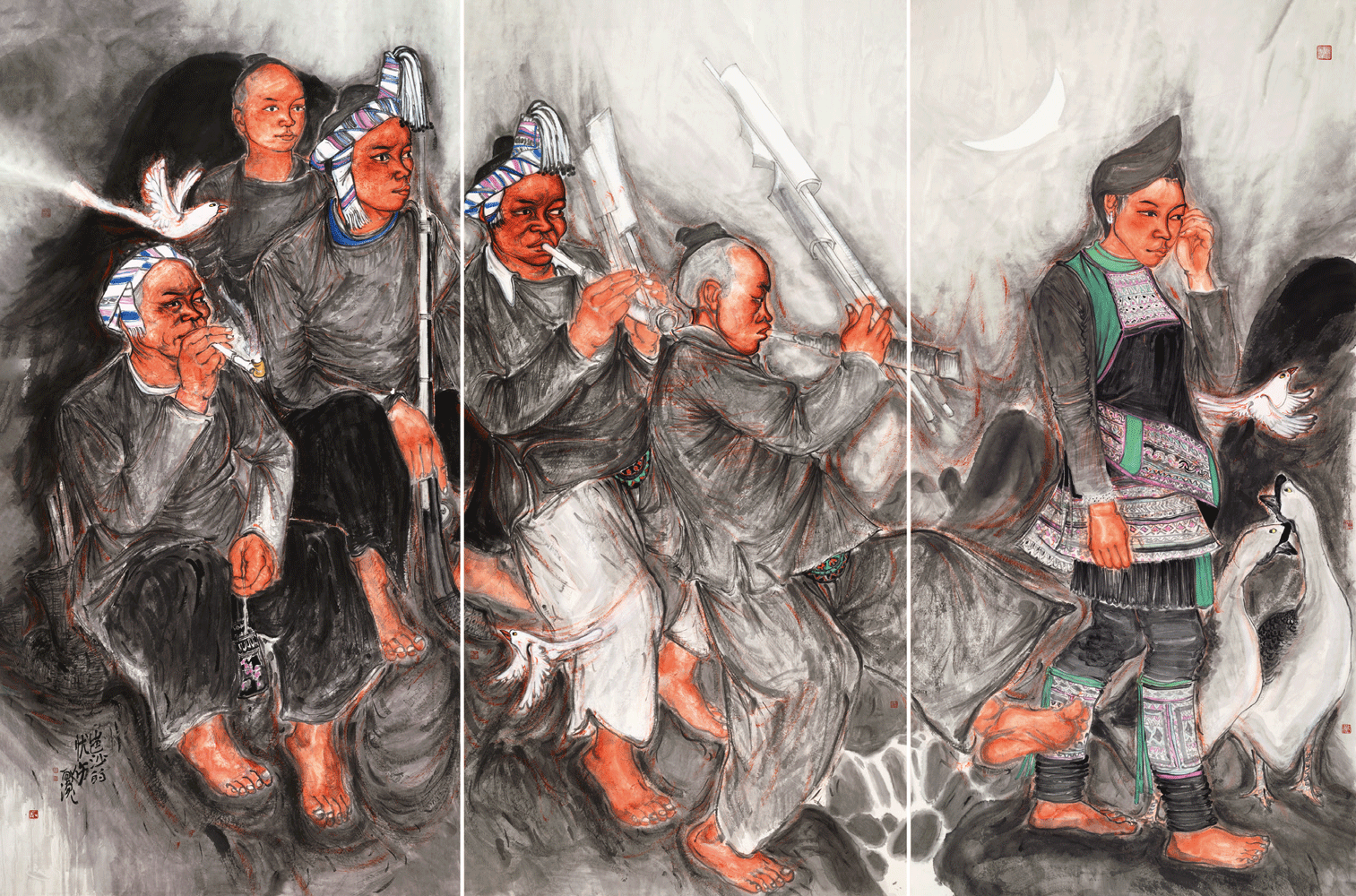 中国现代水墨人物画的确立