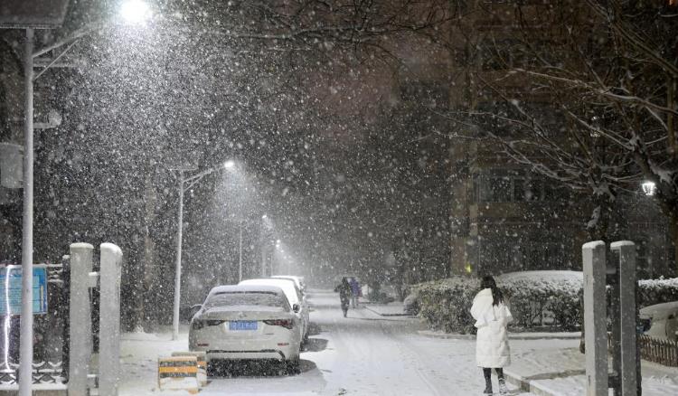 北京迎来降雪
