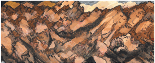 大荒山（国画）247×101.5cm 2023年-刘巨德