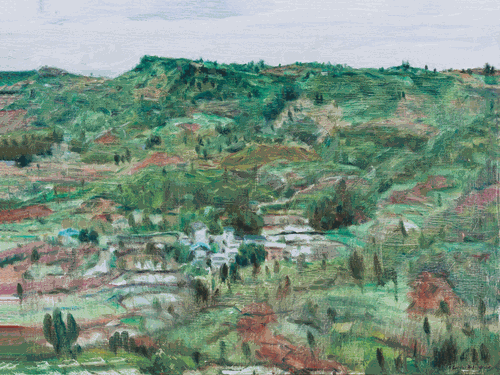 山-脊（油画）60×80cm-2021年-林-茂